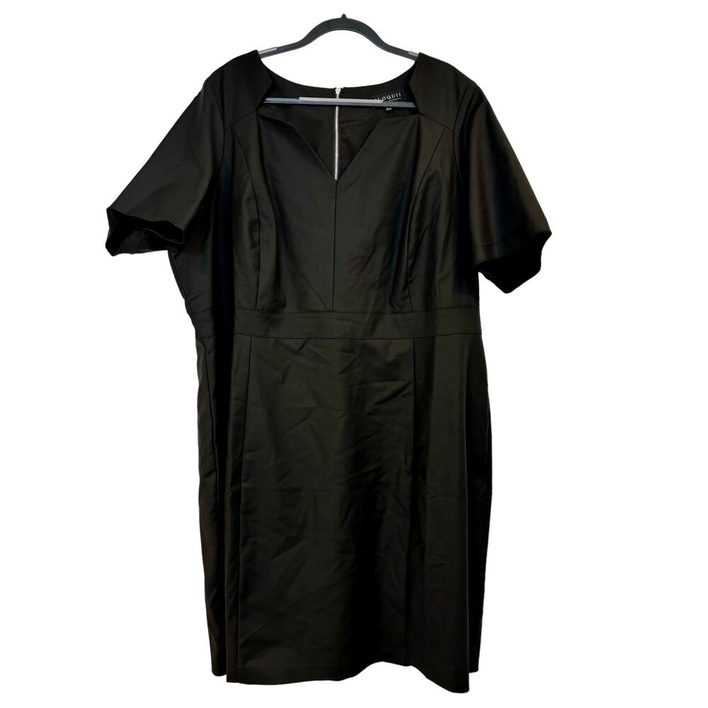 Eloquii Sheath Star Cut Out Neckline Black Dress Size 28